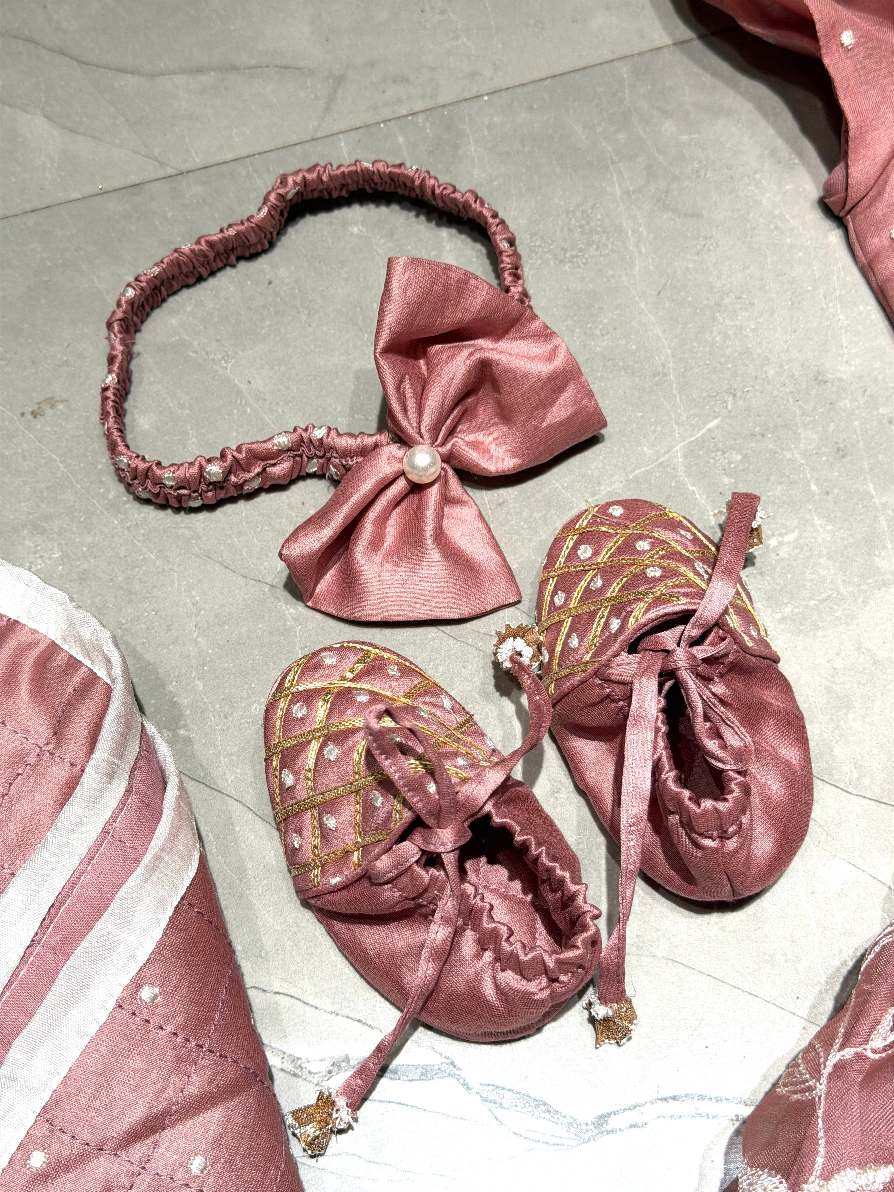 Dust Pink Infant Jamna Set