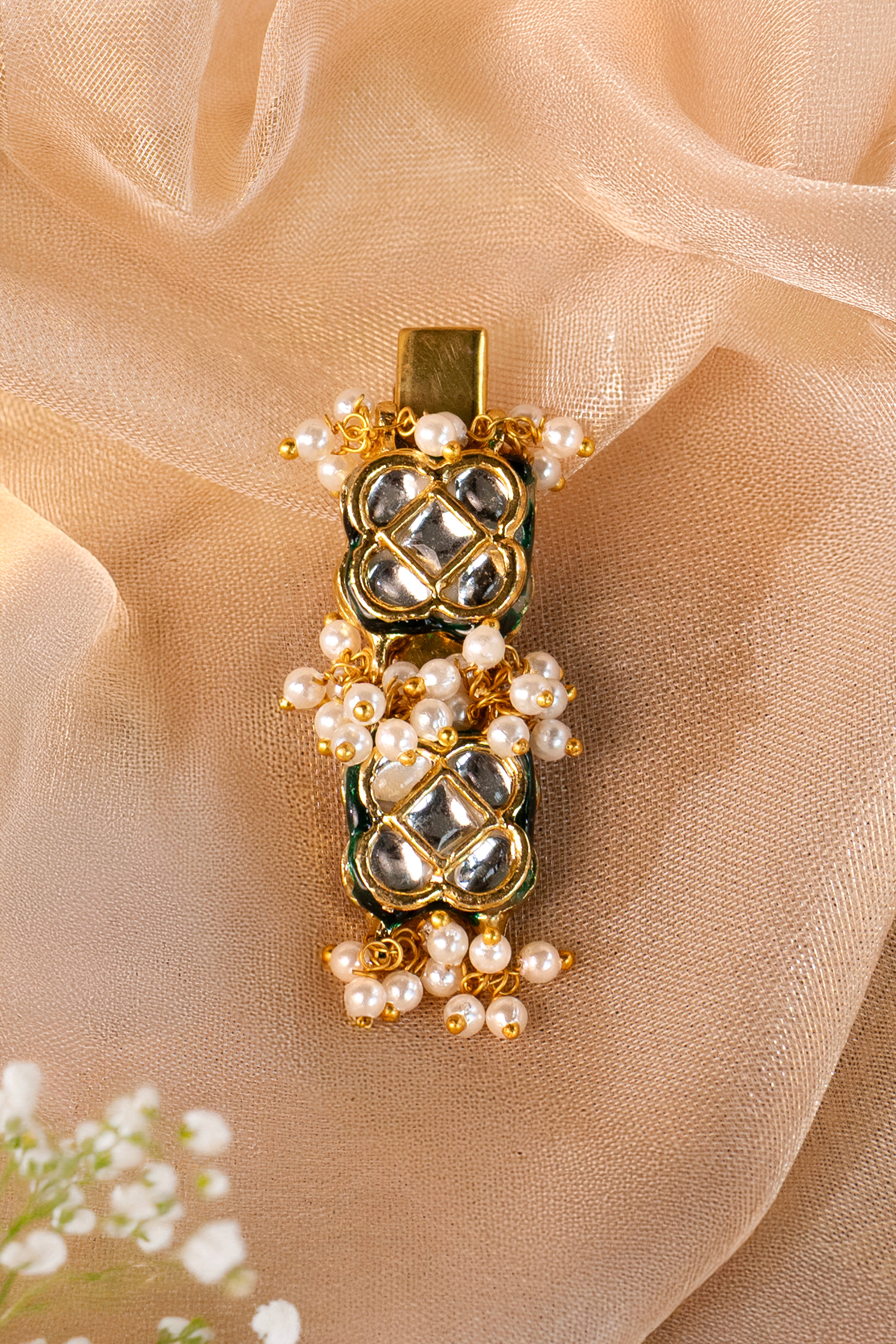 Jadau Moti Hairpins (Set of 2)