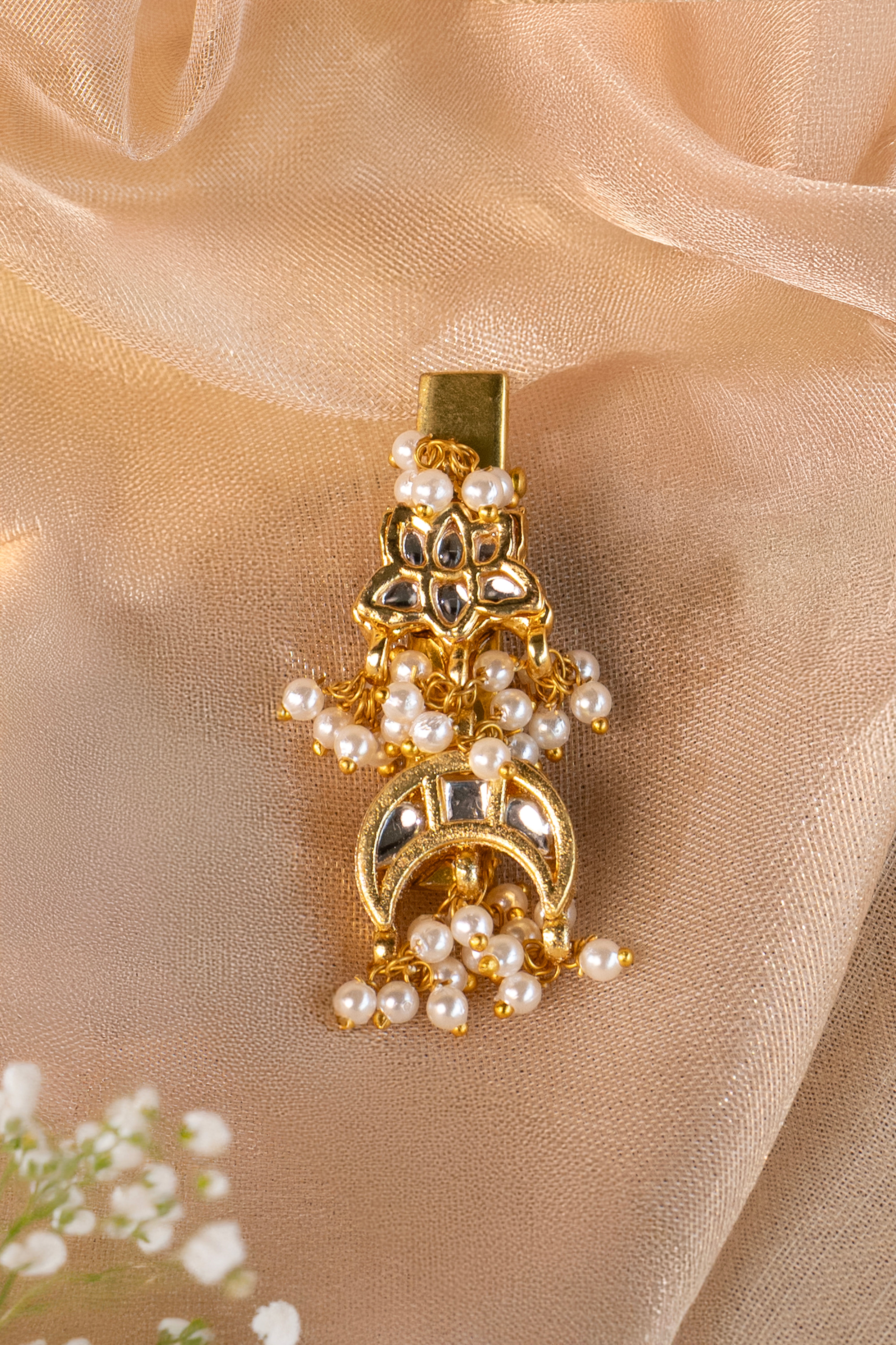 Jadau Moti Hairpins (Set of 2)