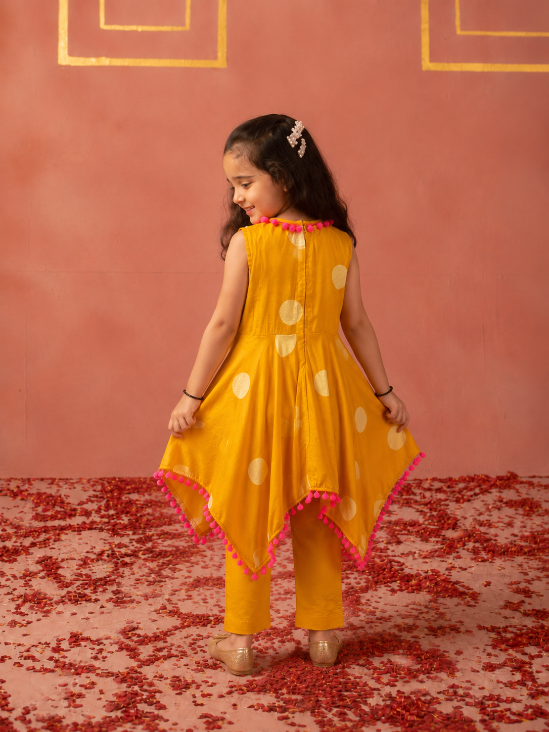 Mustard Polka Set
