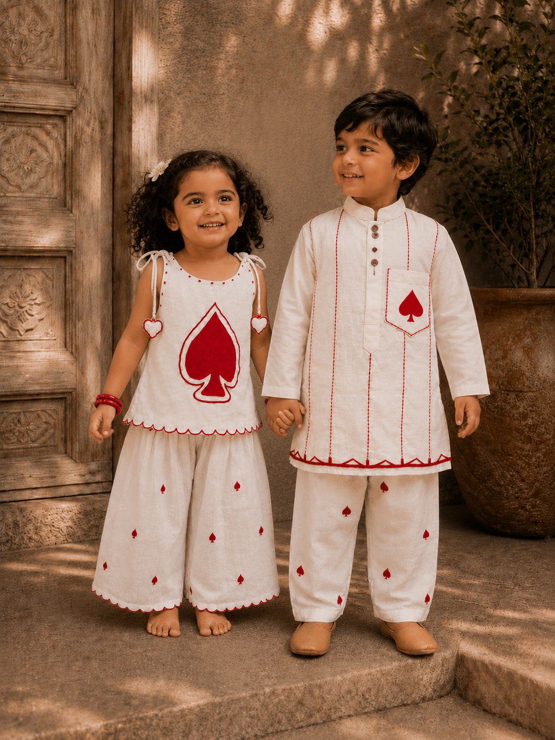 Spades Embroidered Kurta Set