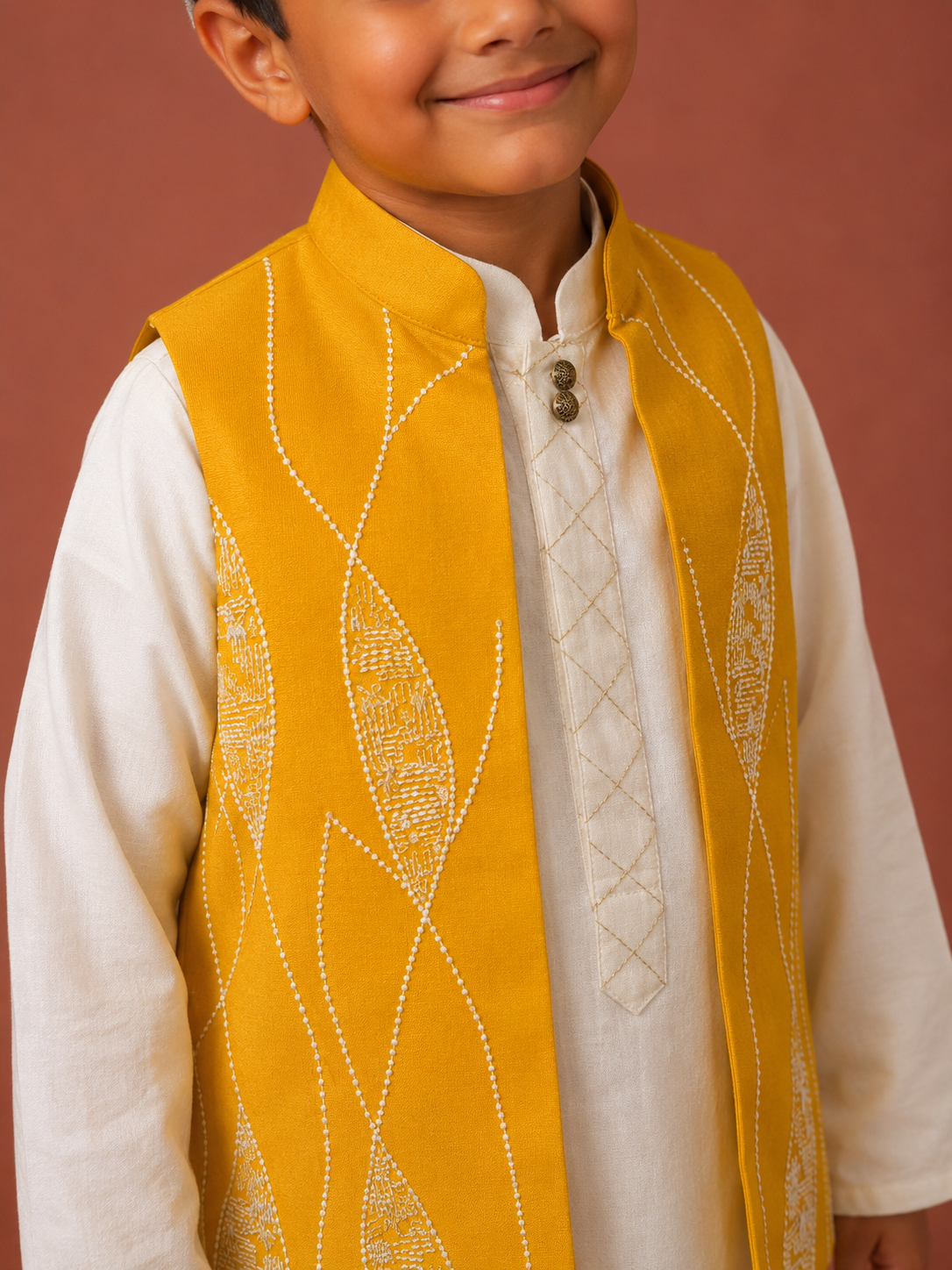 Mustard Thread Jacket Set