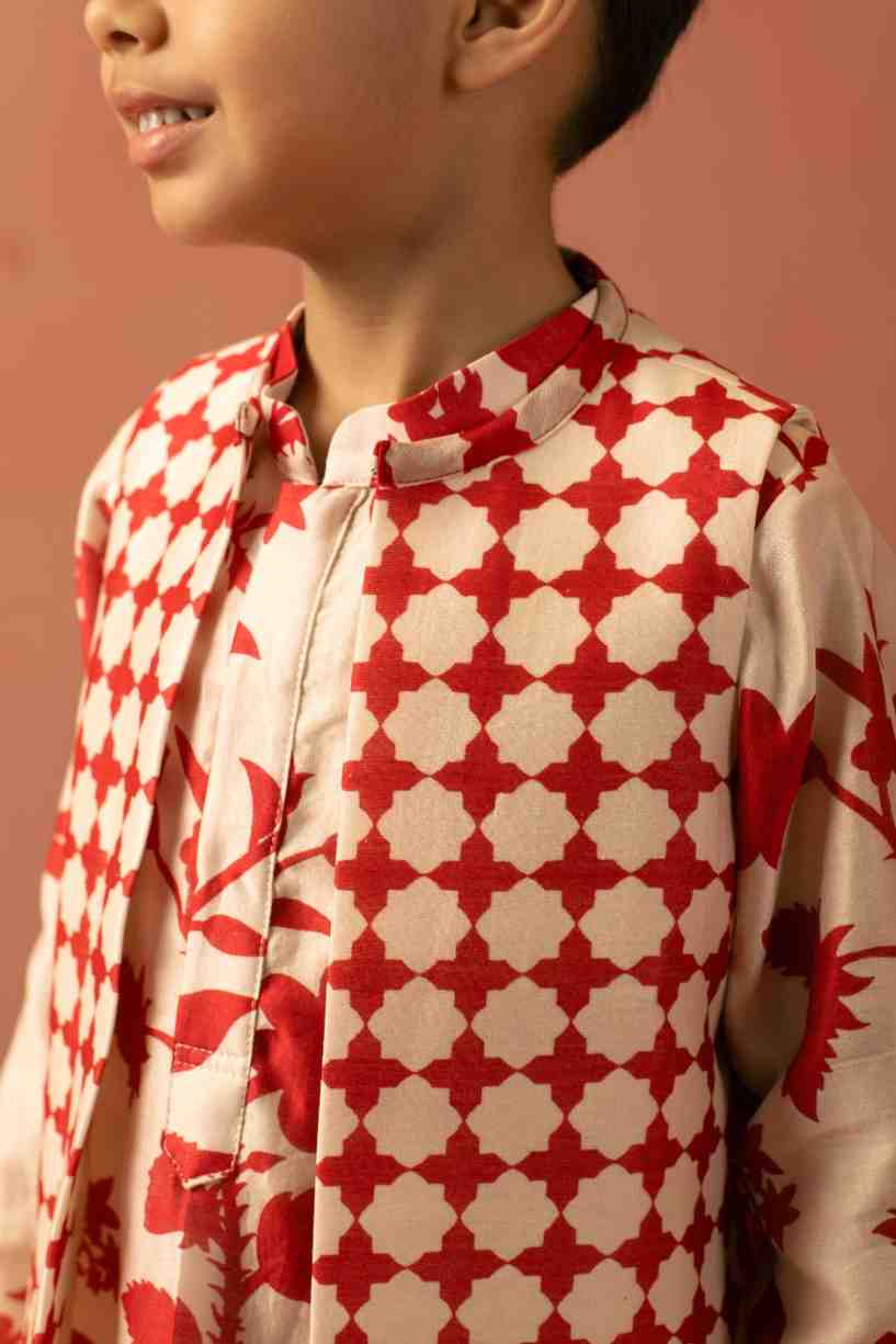 Red Top and Flare Pant