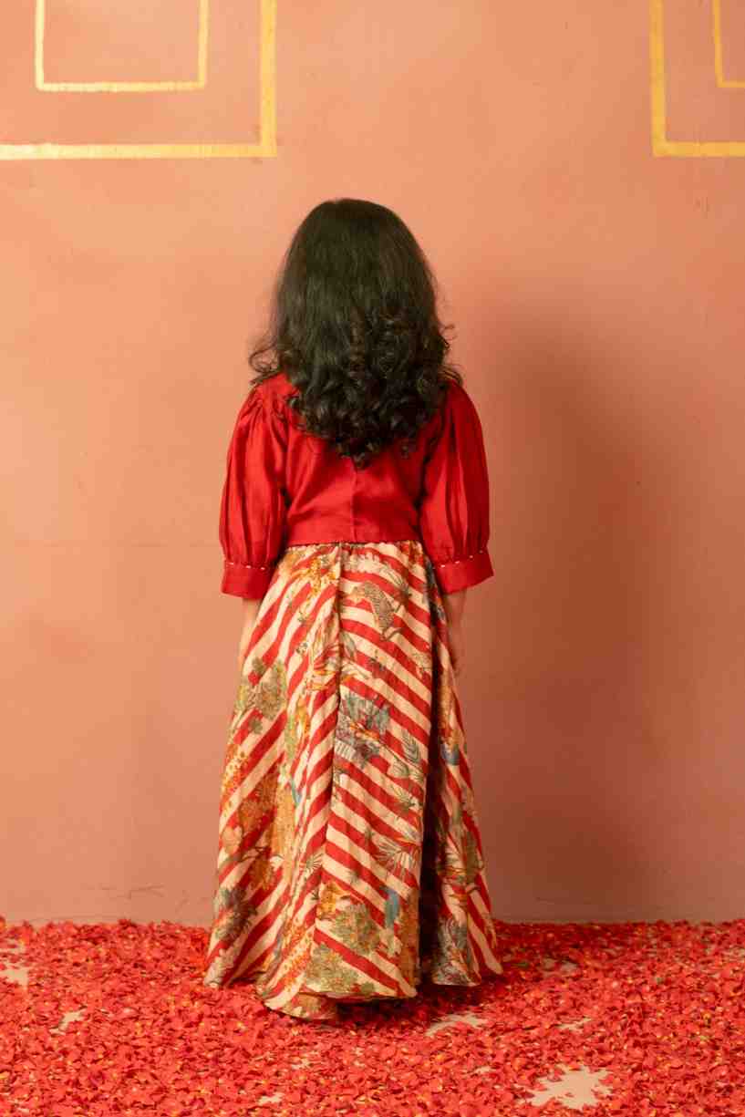 Forest Red Top and Pant Set