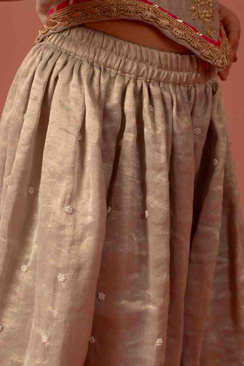 Grey Top and Flare Pant