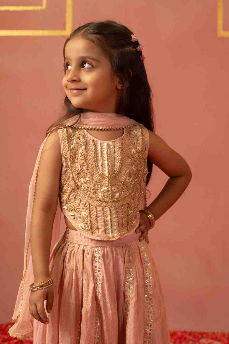 Pink Top and Flare Pant