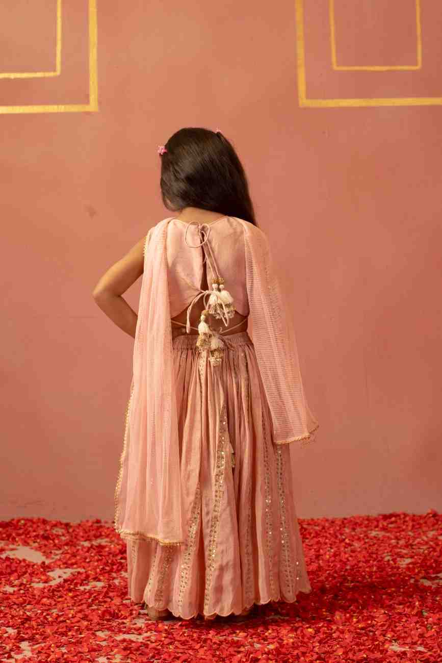 Pink Top and Flare Pant