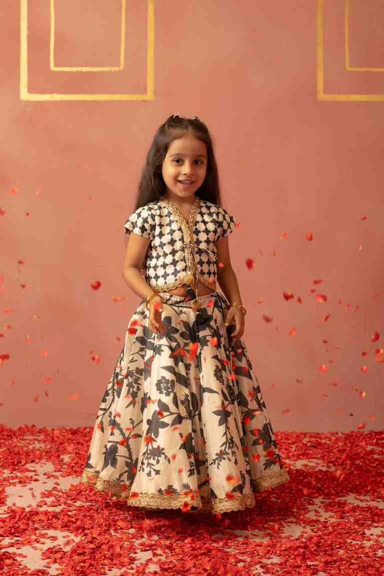 Black Ghaghra and Blouse