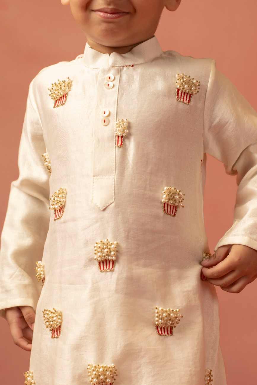Off White Kurta Set