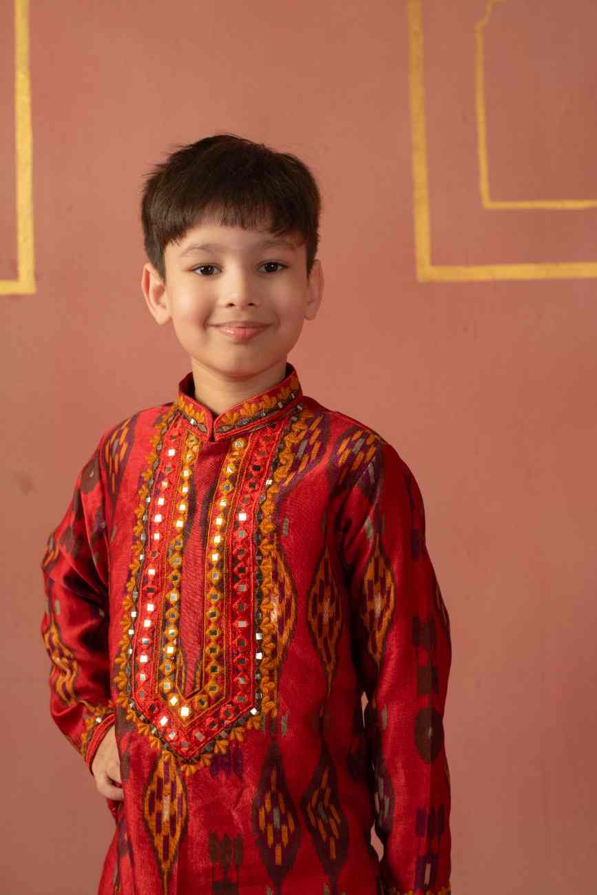 Mirror Work Kurta Set
