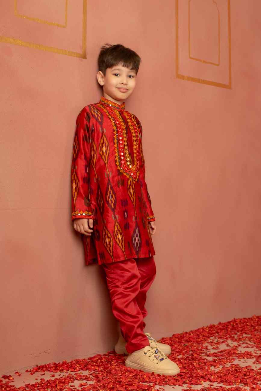Mirror Work Kurta Set