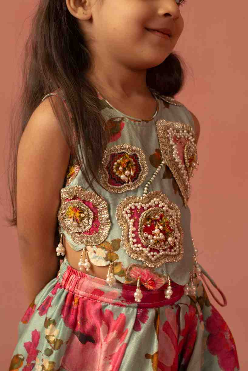 Embroidered Top and Ghaghra