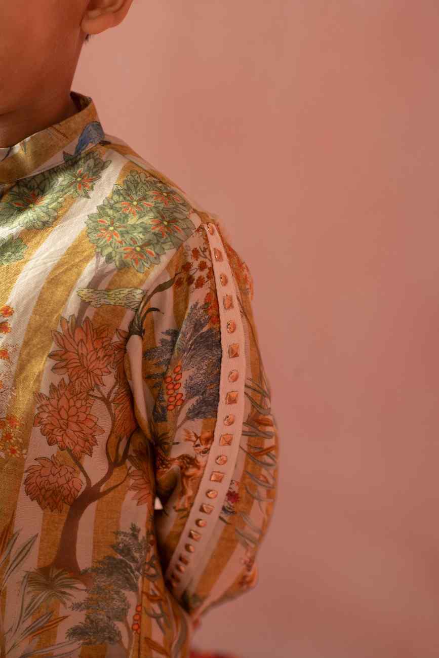 Mustard Forest Kurta Set