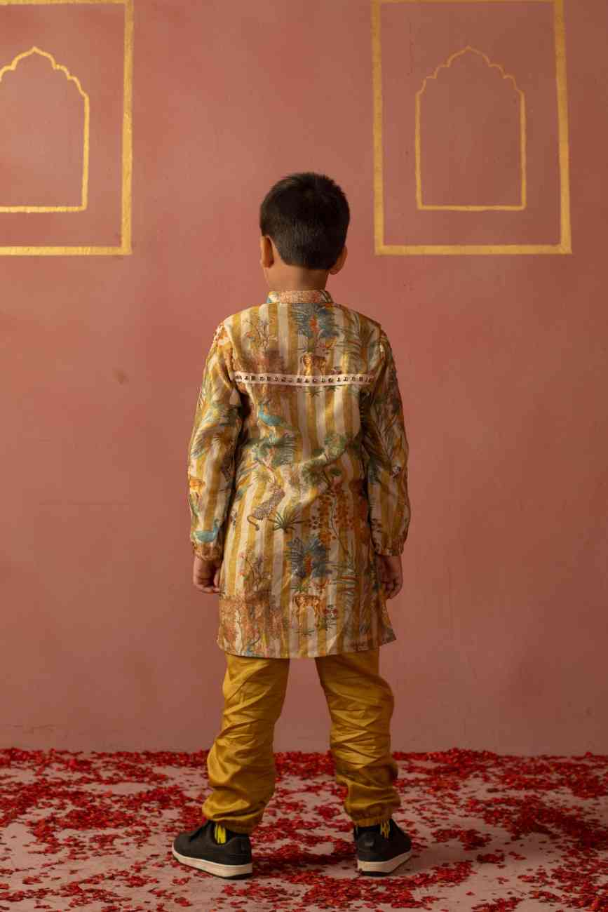 Mustard Forest Kurta Set