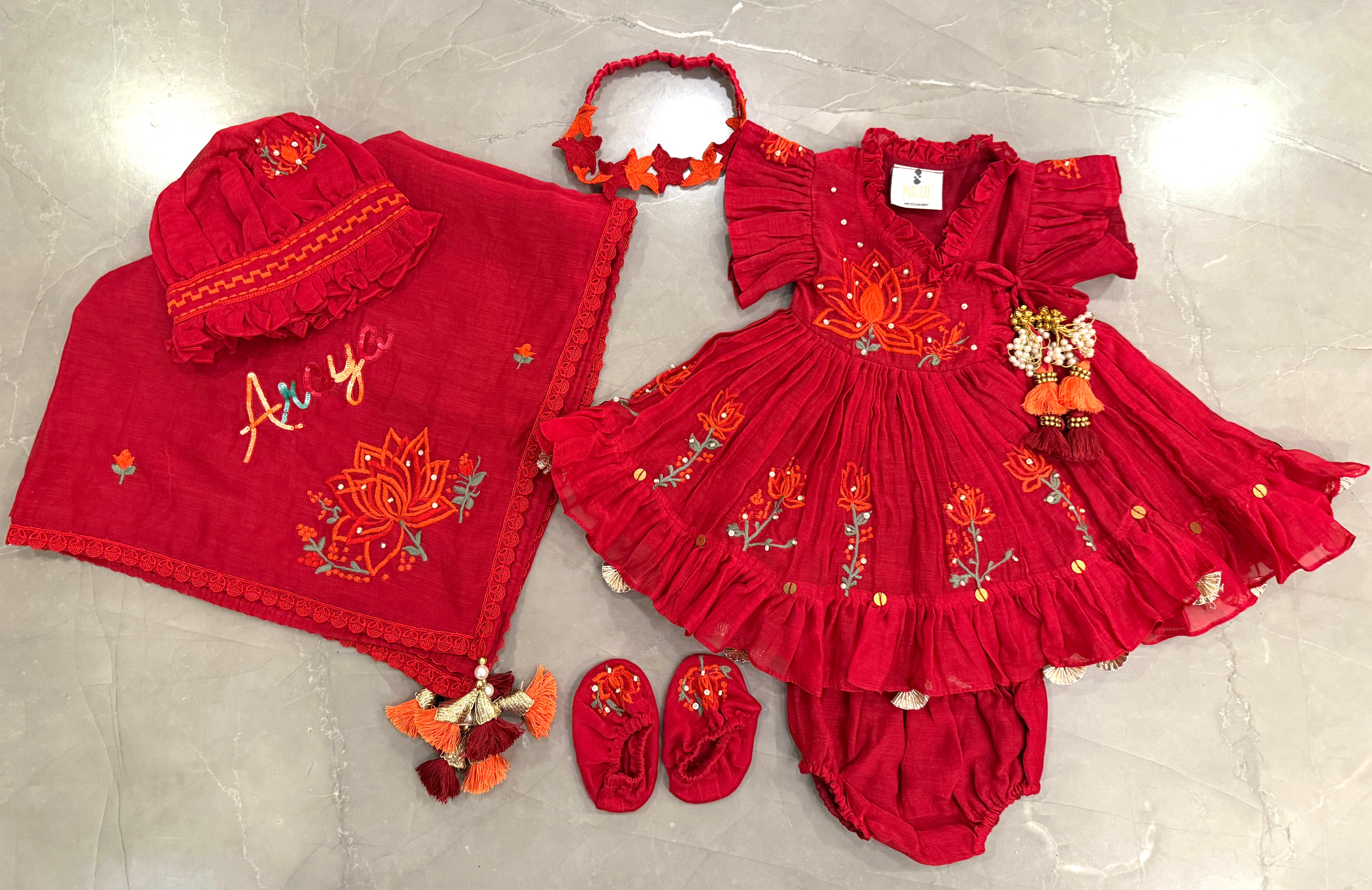 Infant Jamna Angrakha Dress Set