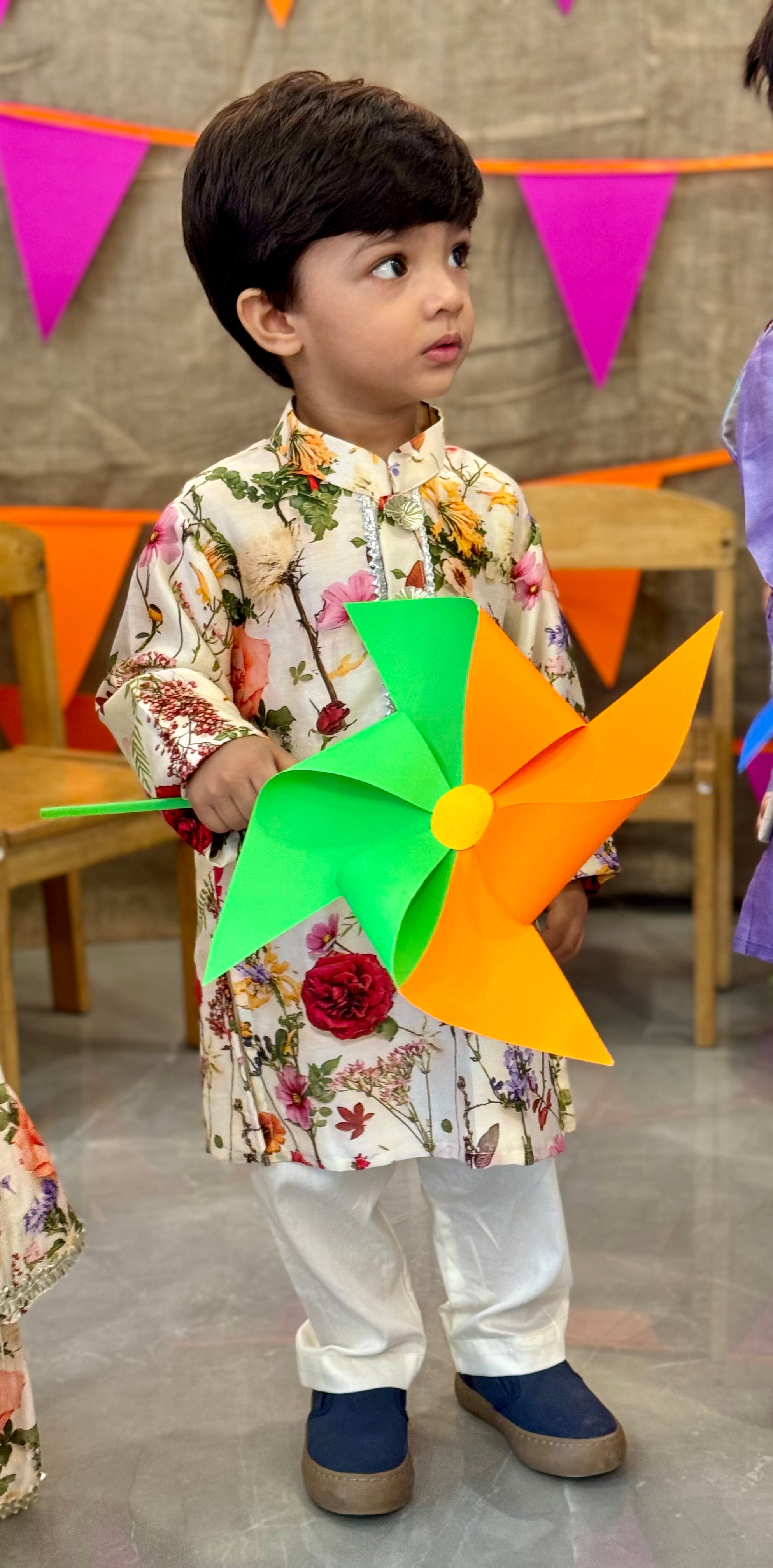 Beautiful Floral Spring Print Kurta Pyjama