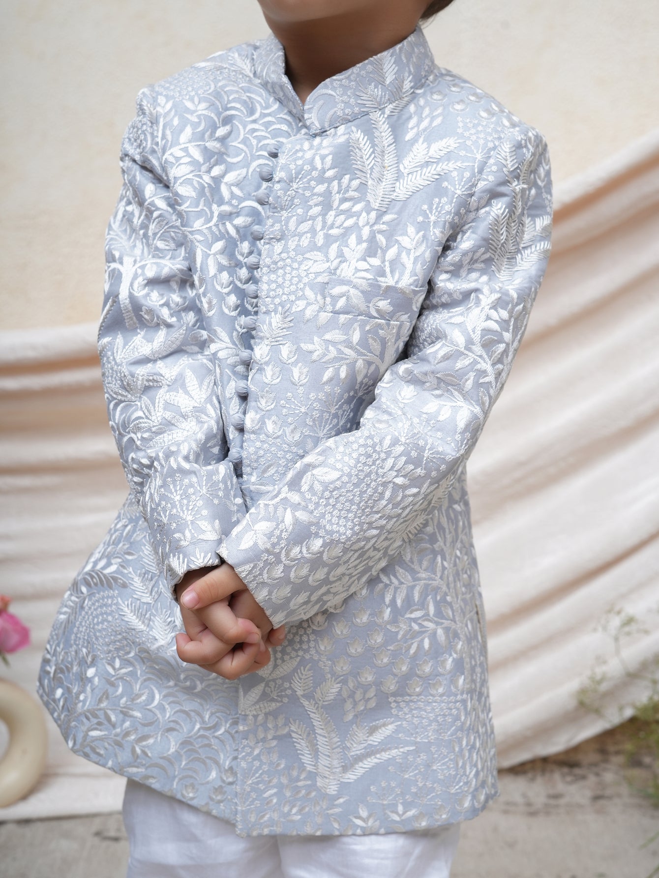 Full Thread Embroidered Sherwani Set