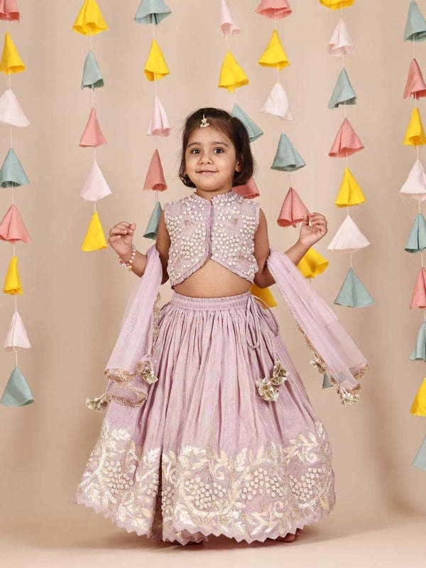Pearl Embellished Ghaghra & Blouse HYD STORE