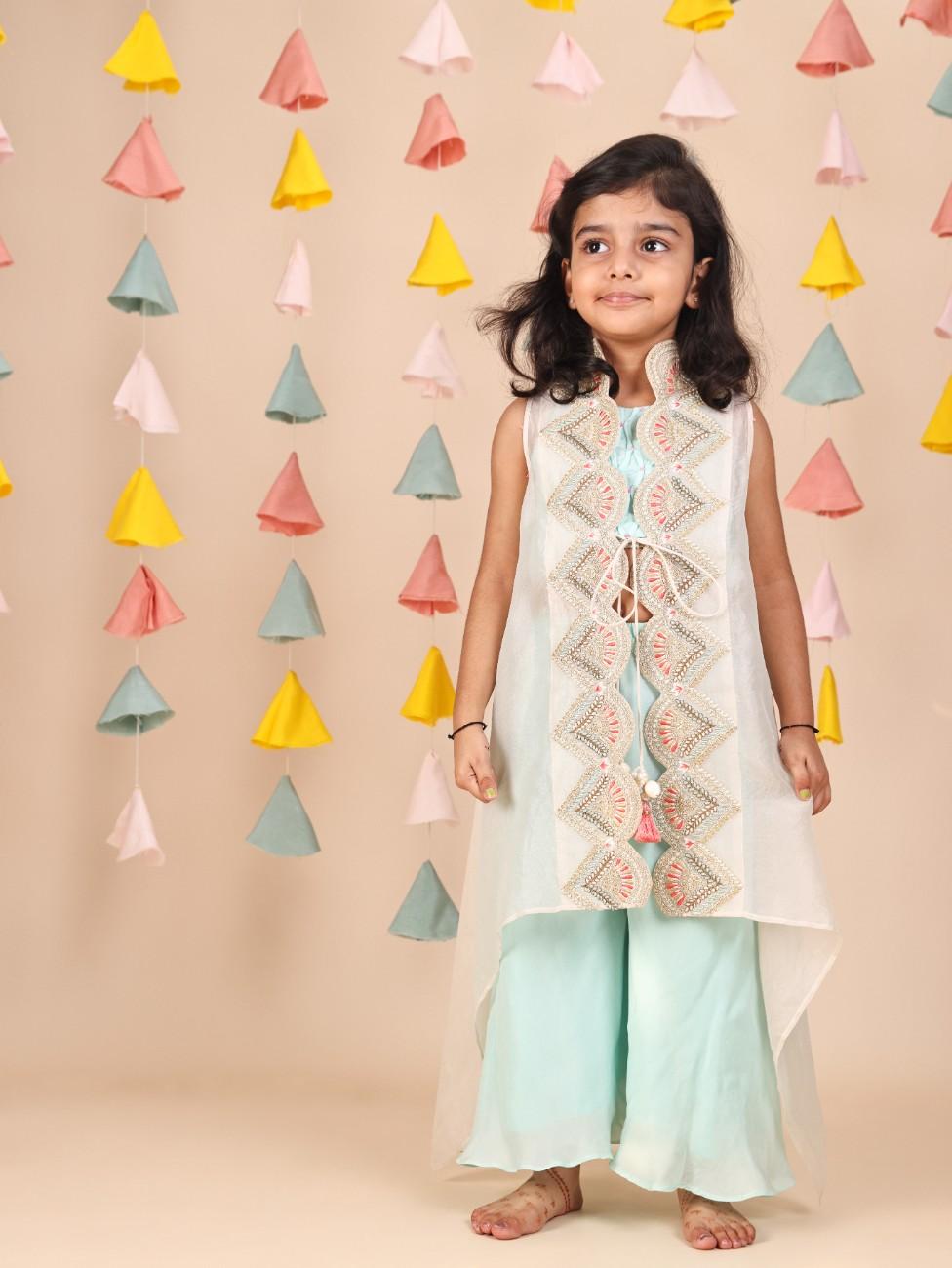 Mint Green Cape Set