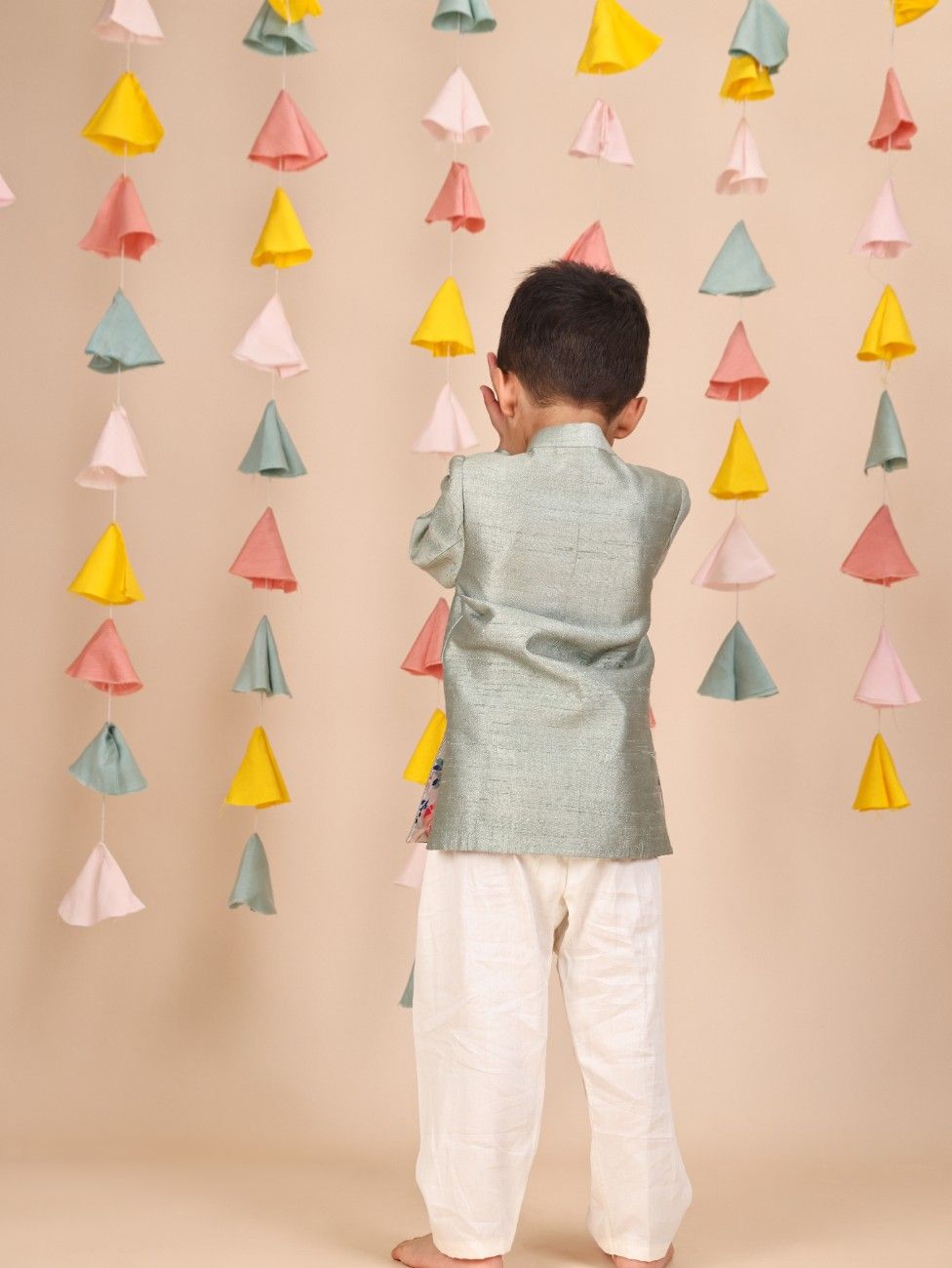 Mint Cut Dana Horse Emboidered Sherwani Set