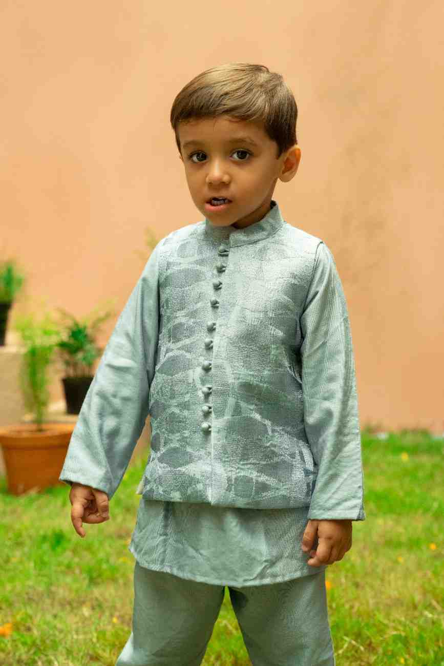 Powder Blue Jacket Set