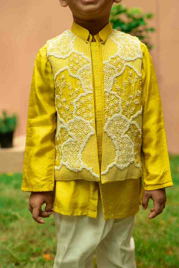 Lime Green Jacket Set