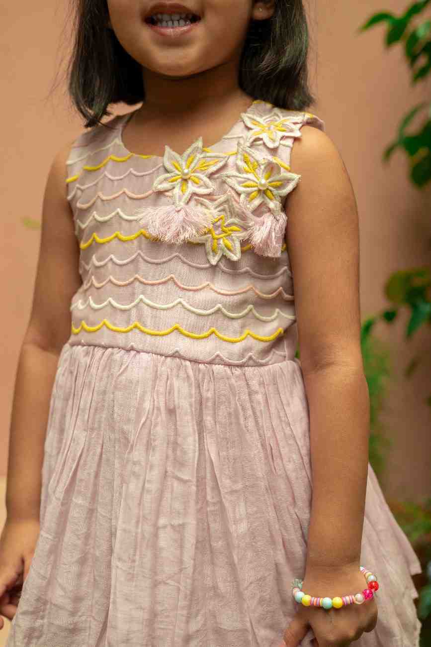 Lavender Peplum and Flare Pant