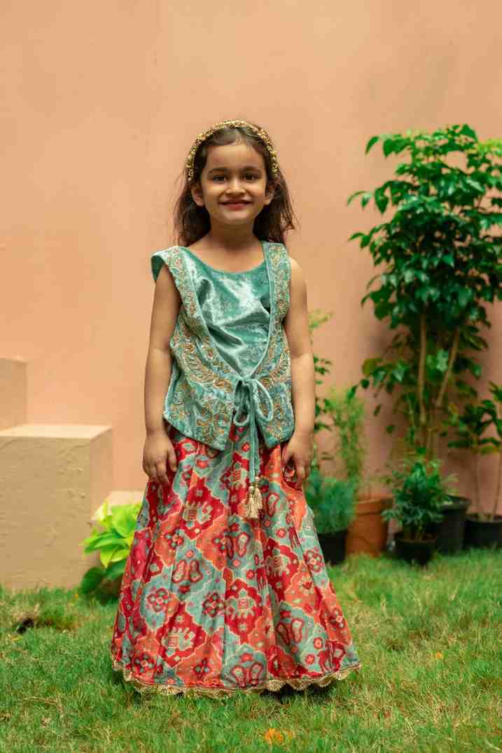 Top with Patola Ghaghra