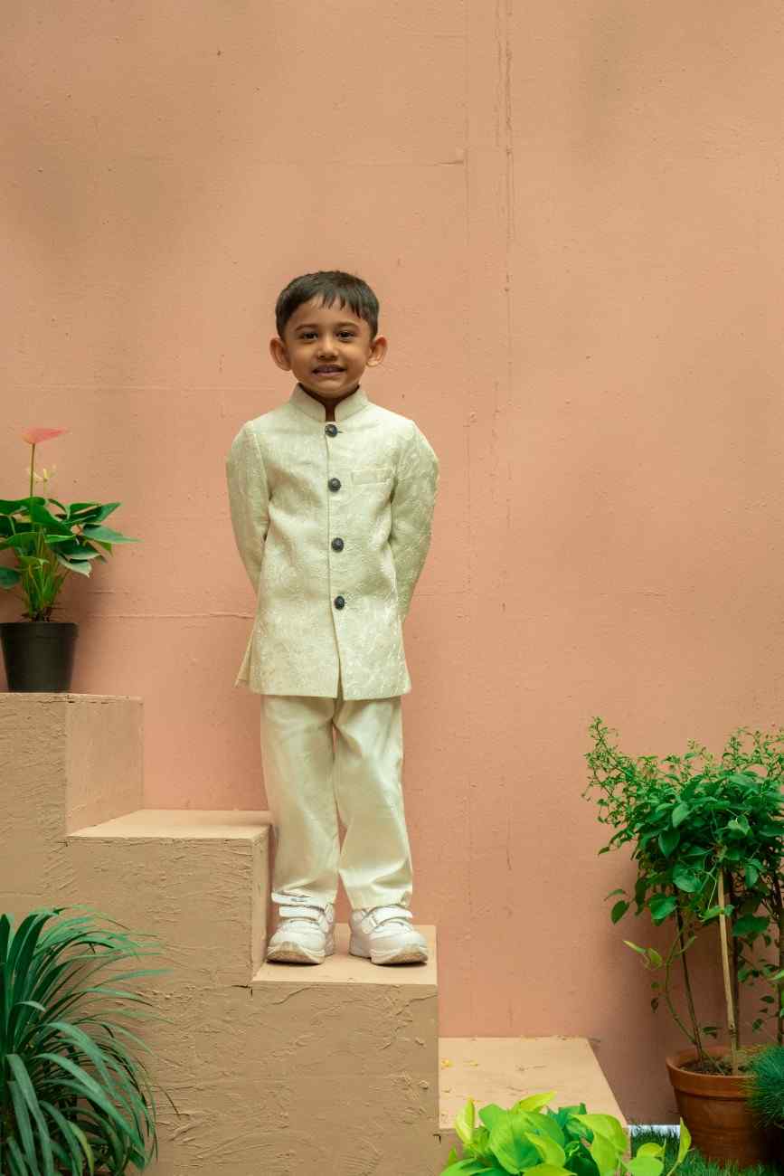 Off white Sherwani Set