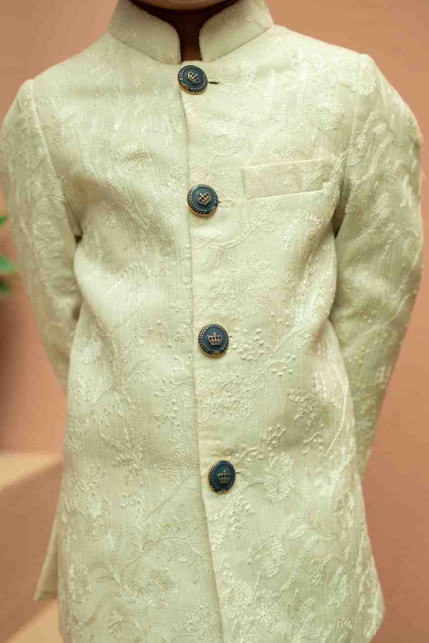 Off white Sherwani Set
