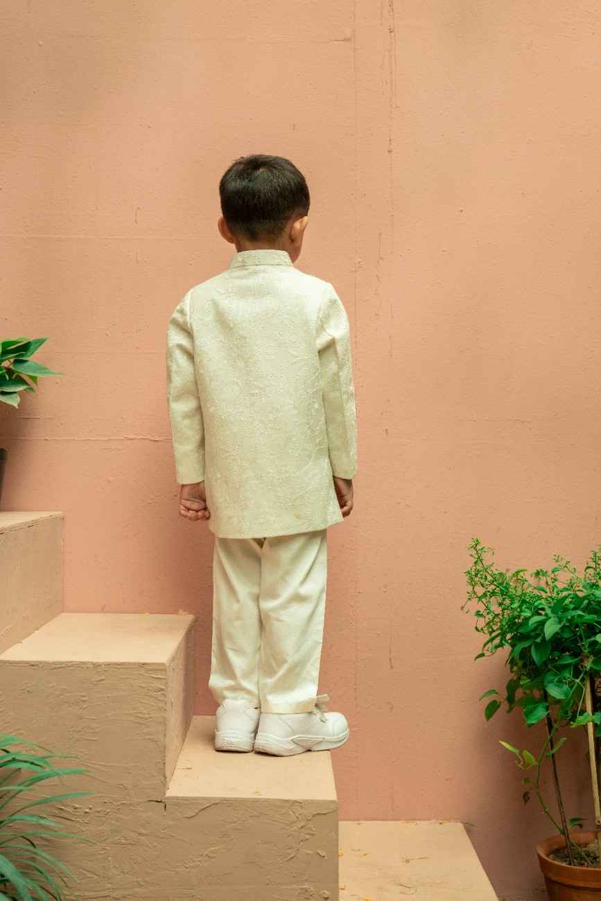 Off white Sherwani Set
