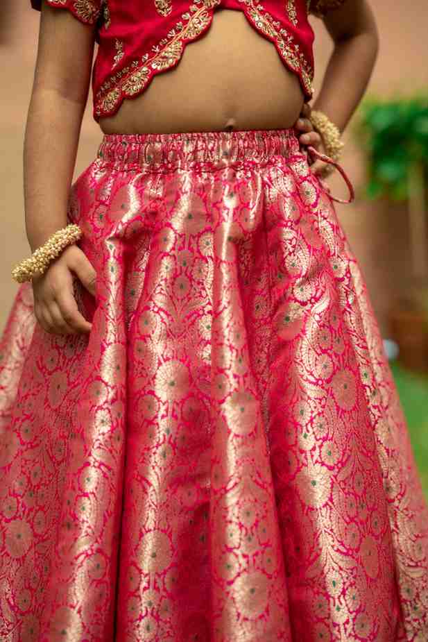 Hot Pink Ghaghra Blouse