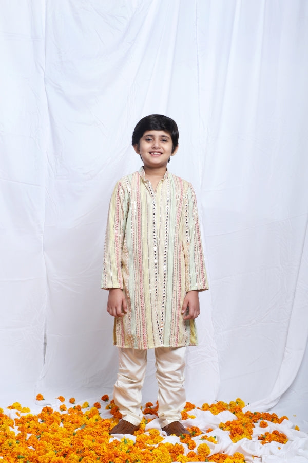 MIRROR WORK KURTA PYJAMA - P&S Company