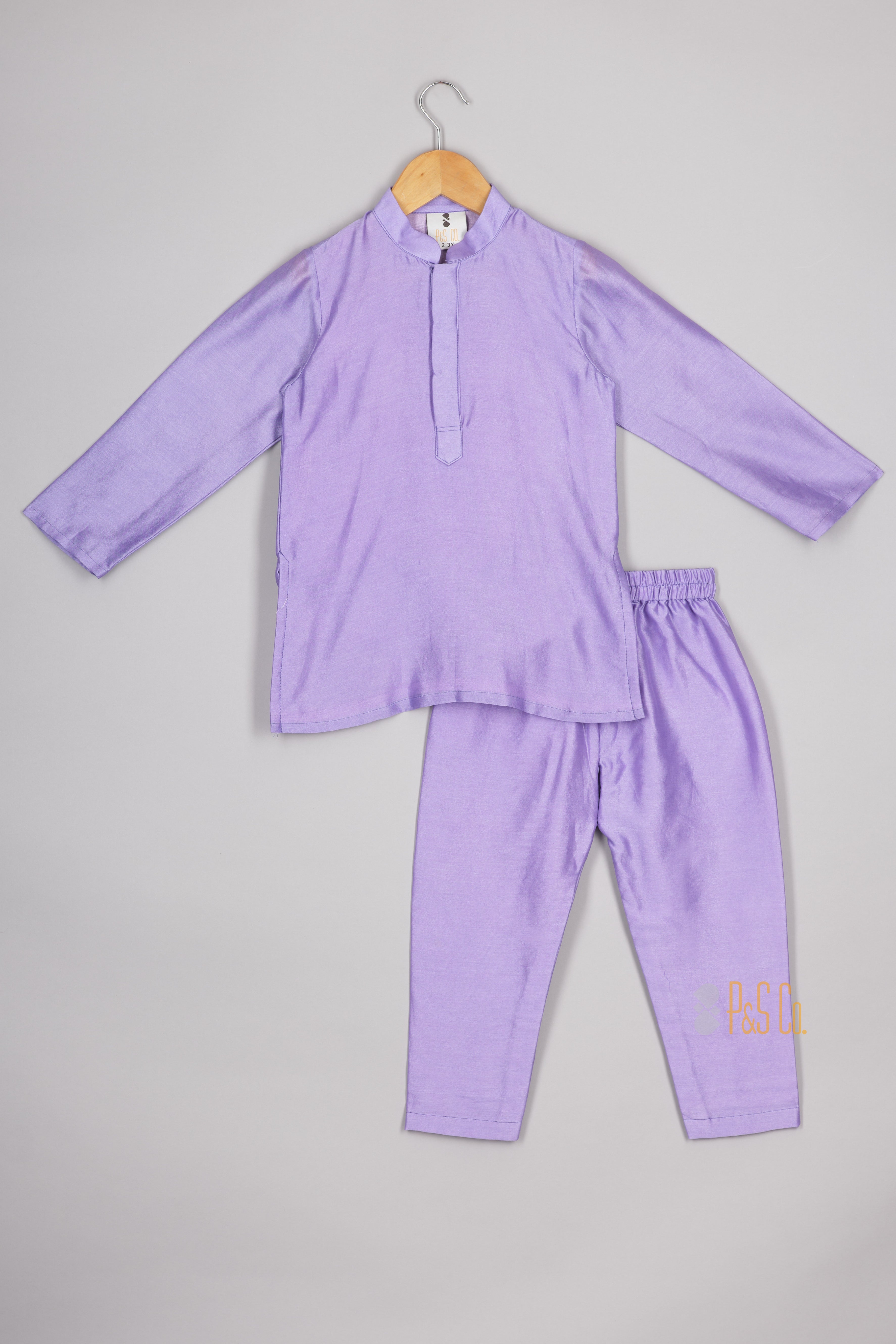 Lavender Quilting Jacket Kurta Set