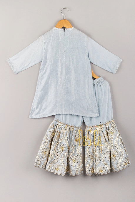 Gota Detailing Sharara Set