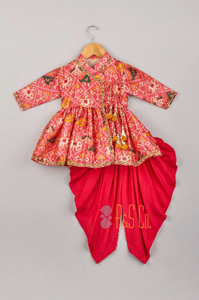 Patola Printed Angrakha Set
