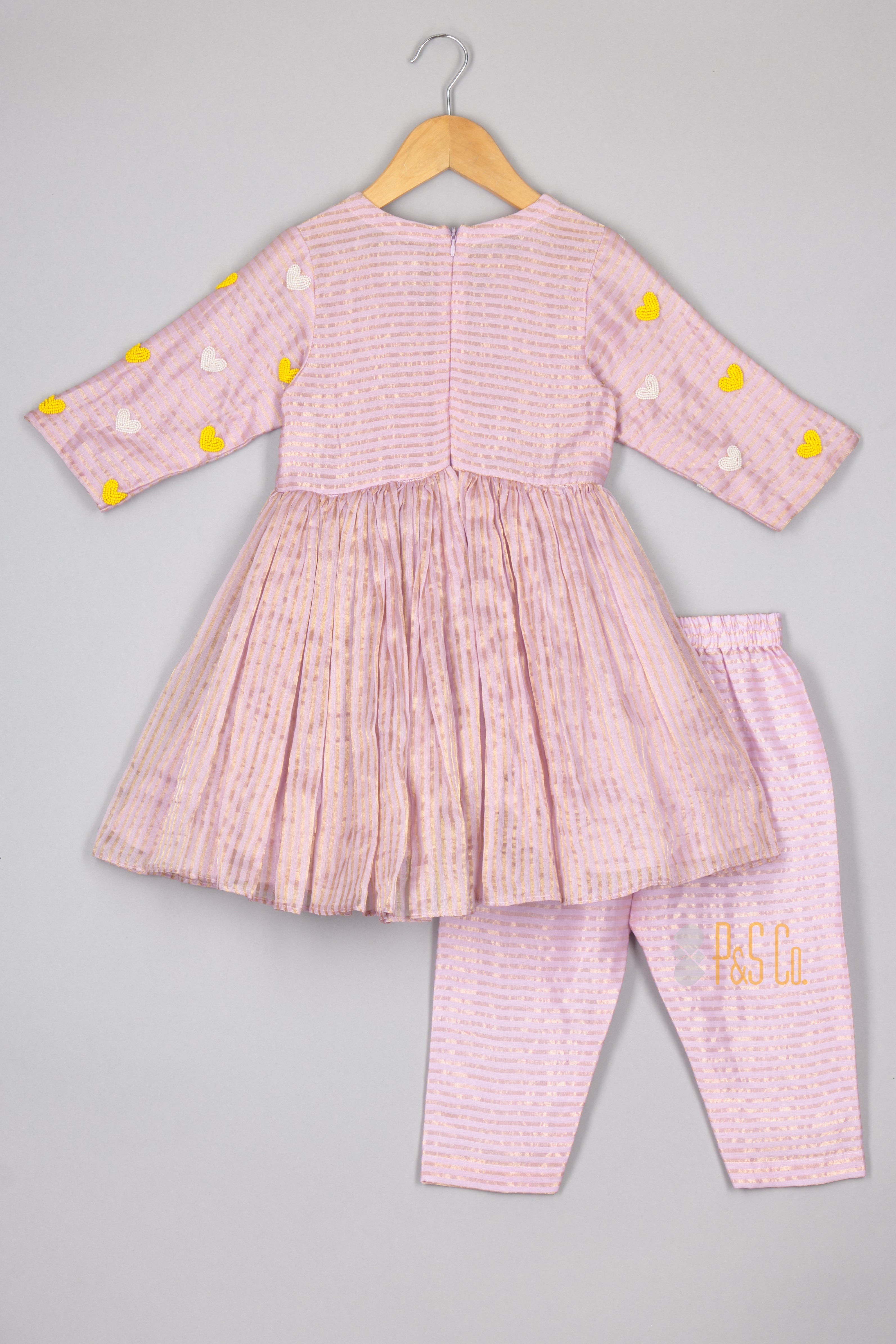 Lavender Hearts Girls Set