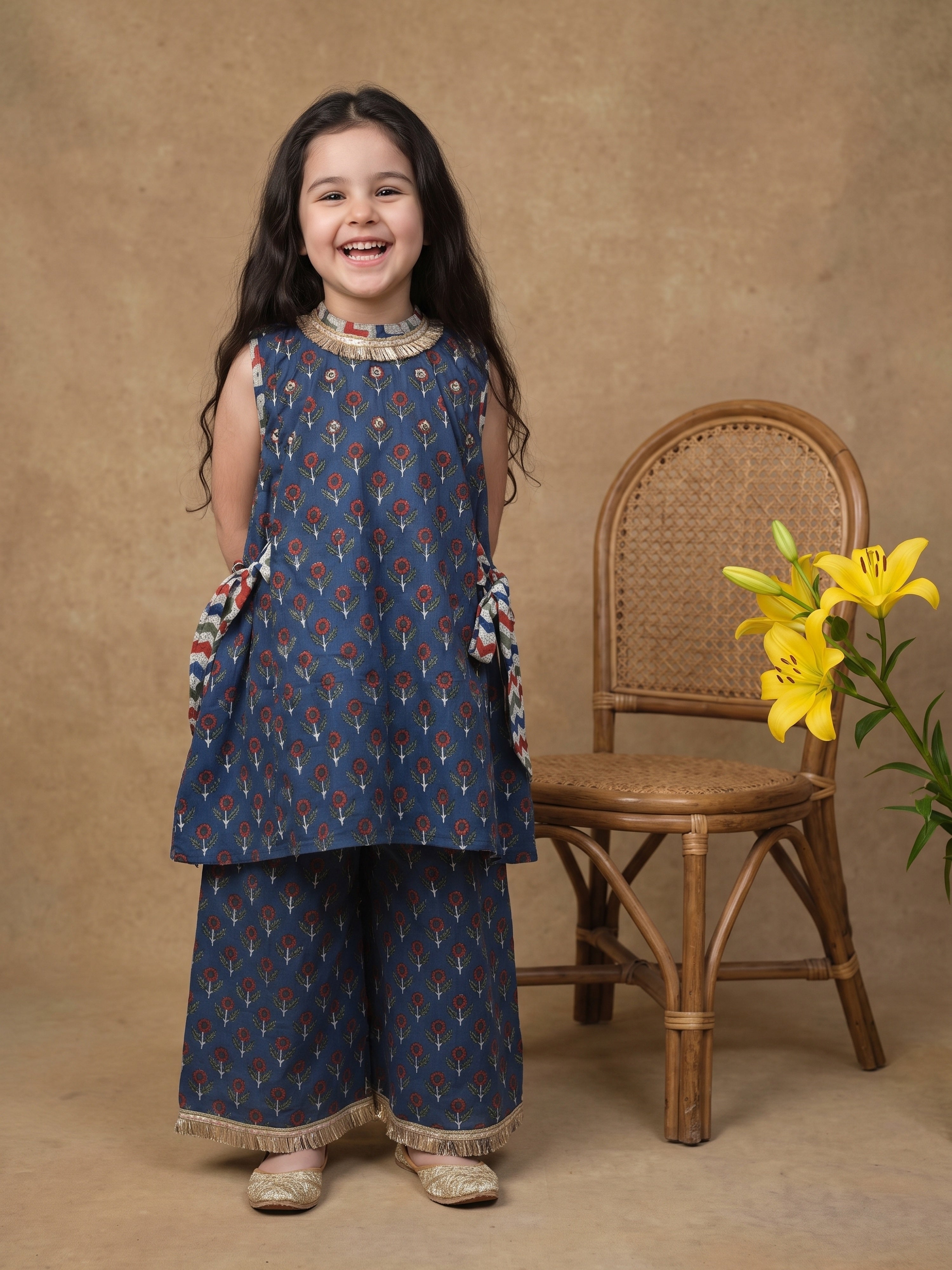 Myra Sunflower Kurta Flare Pant