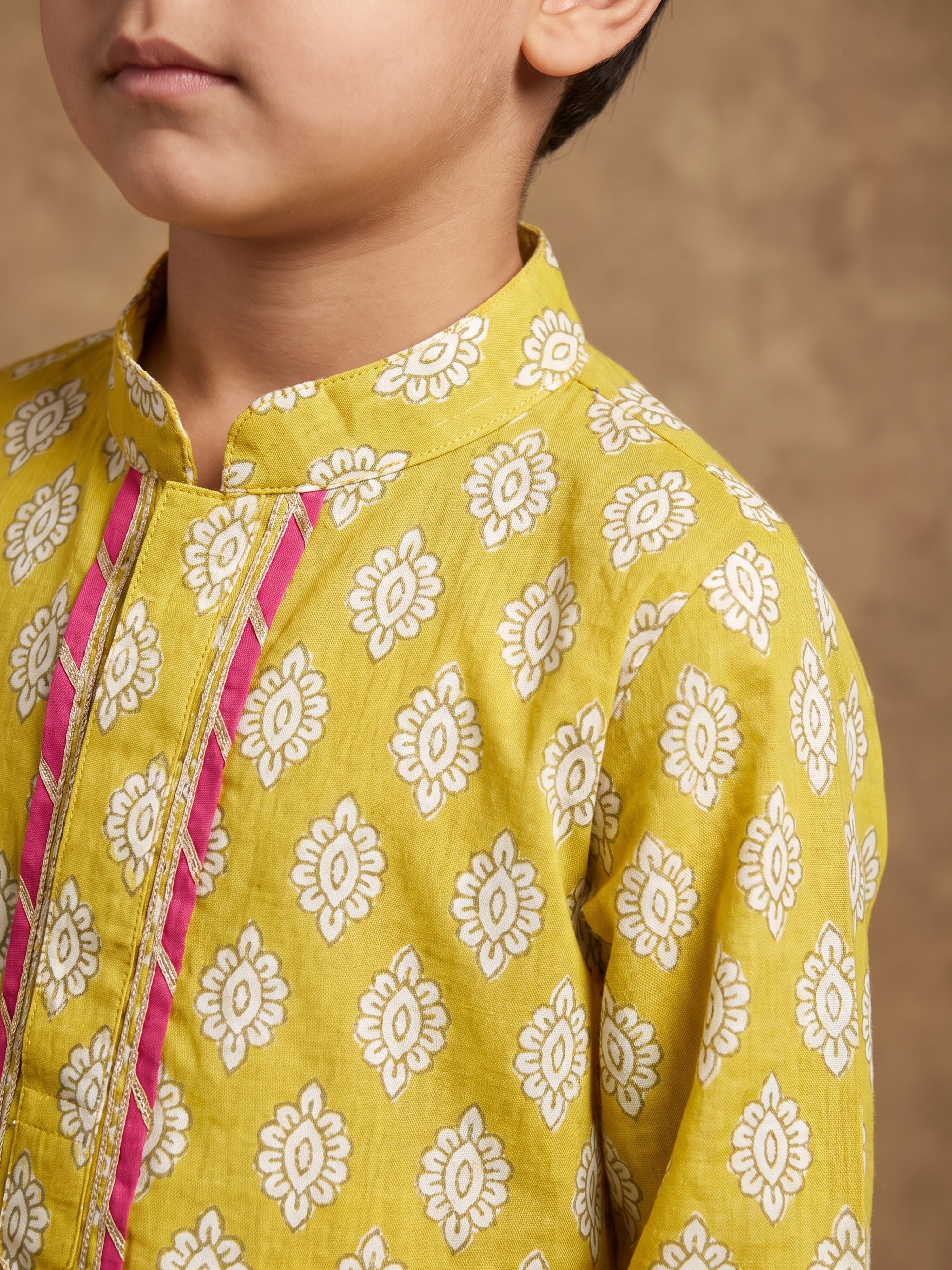 Kabir Lime Kurta Set