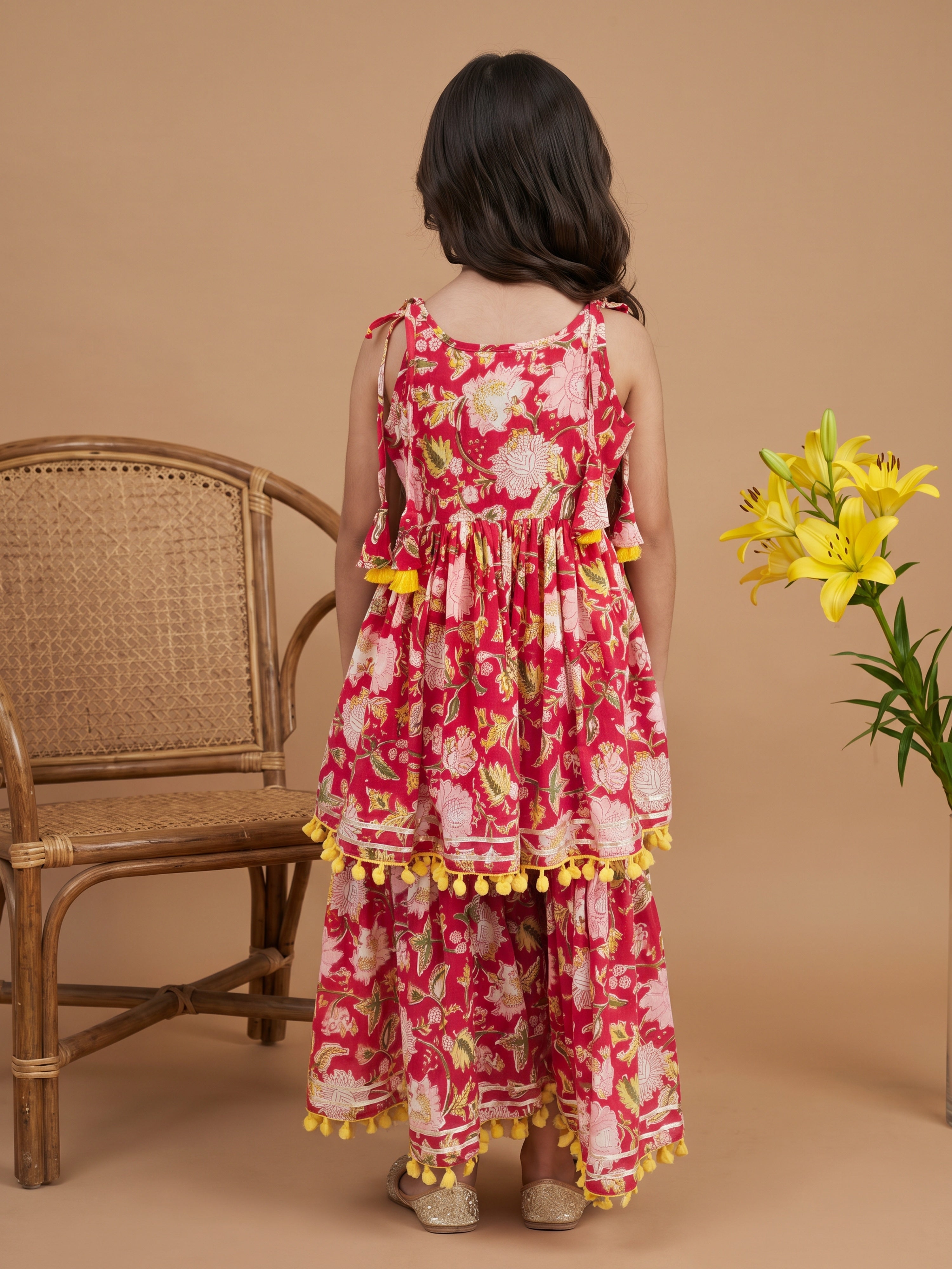 Reya Floral Printed Peplum Set