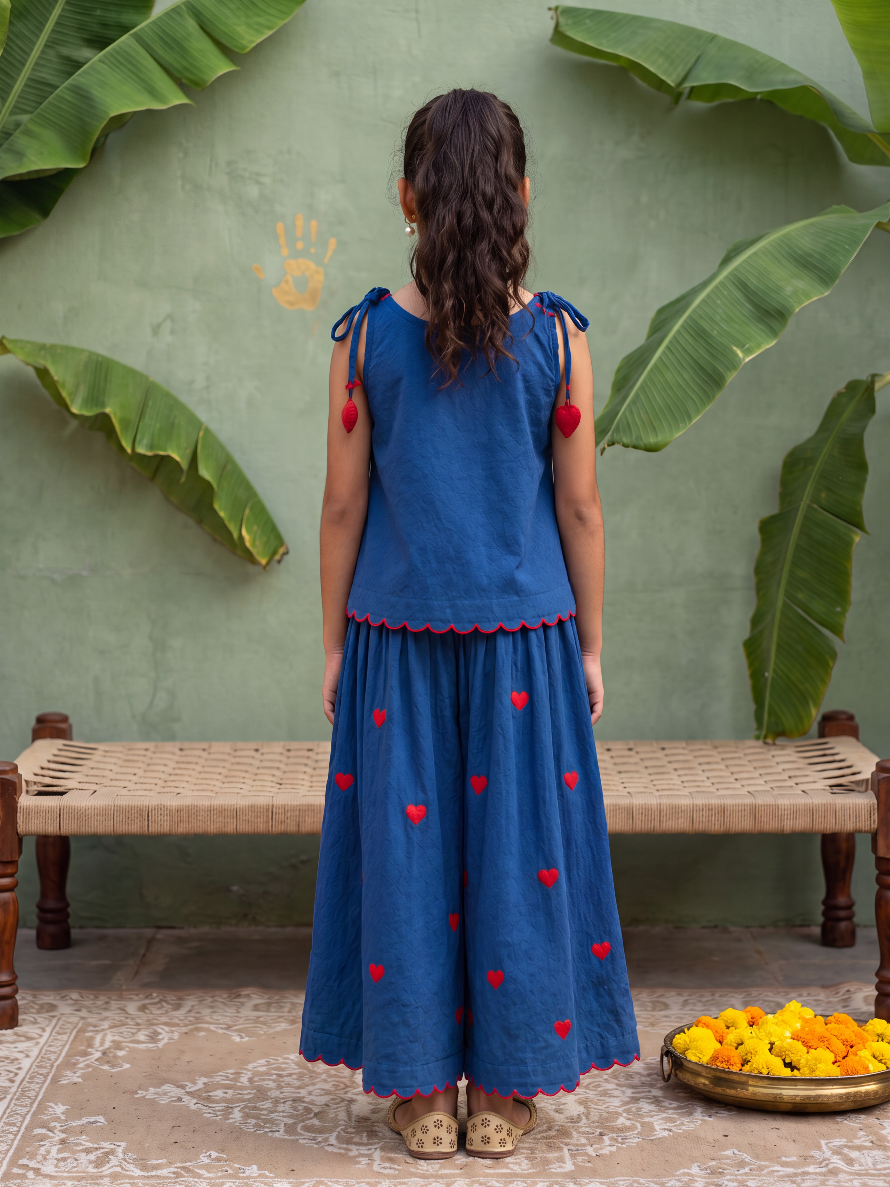 Teen Blue Hearts Top and Pants