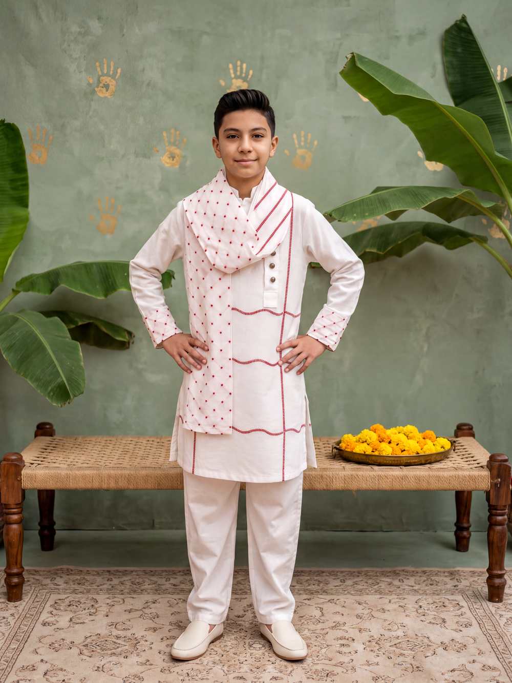 Teen Drape Kurta Set