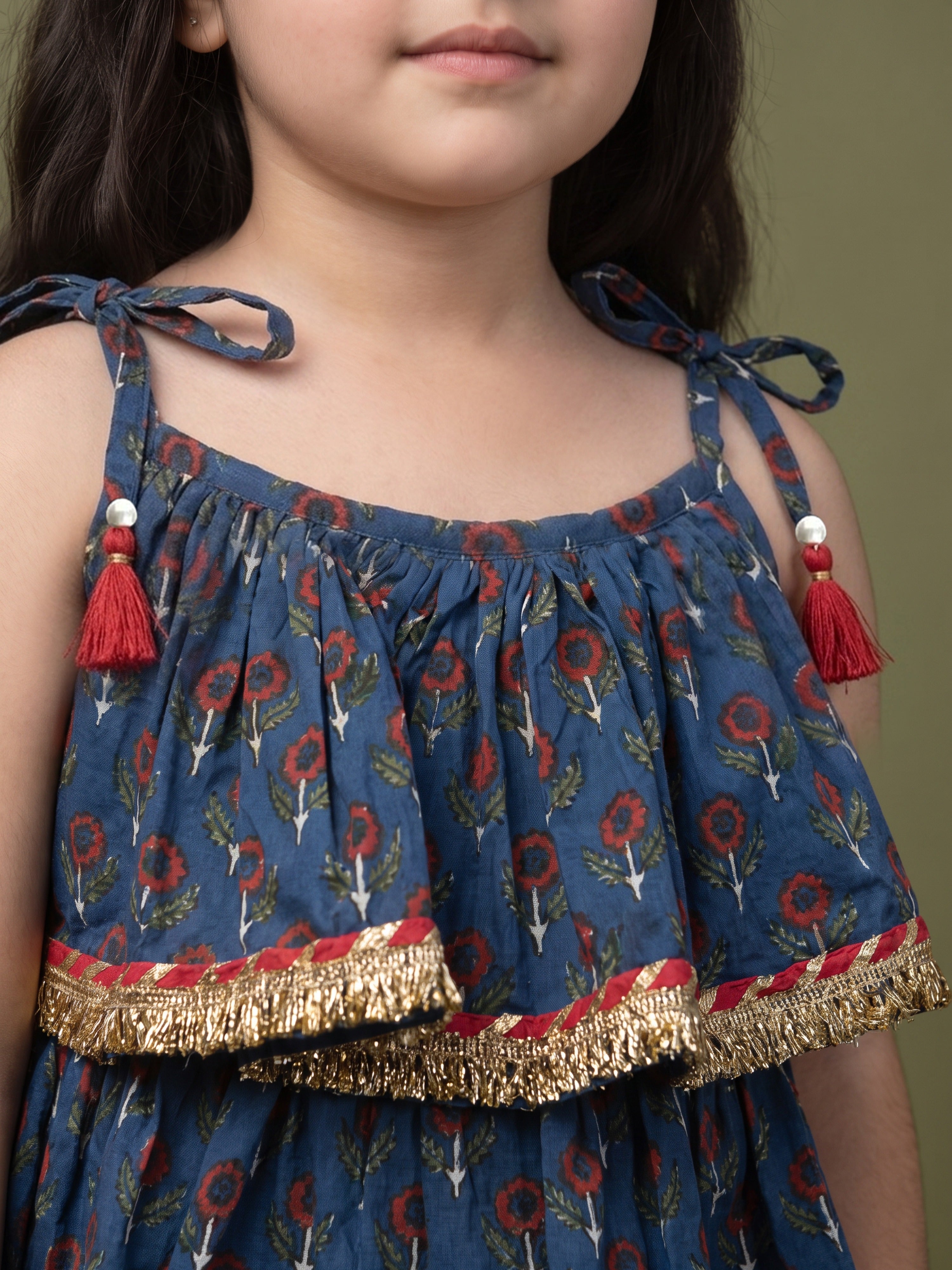 Nysa SunFlower Peplum Set
