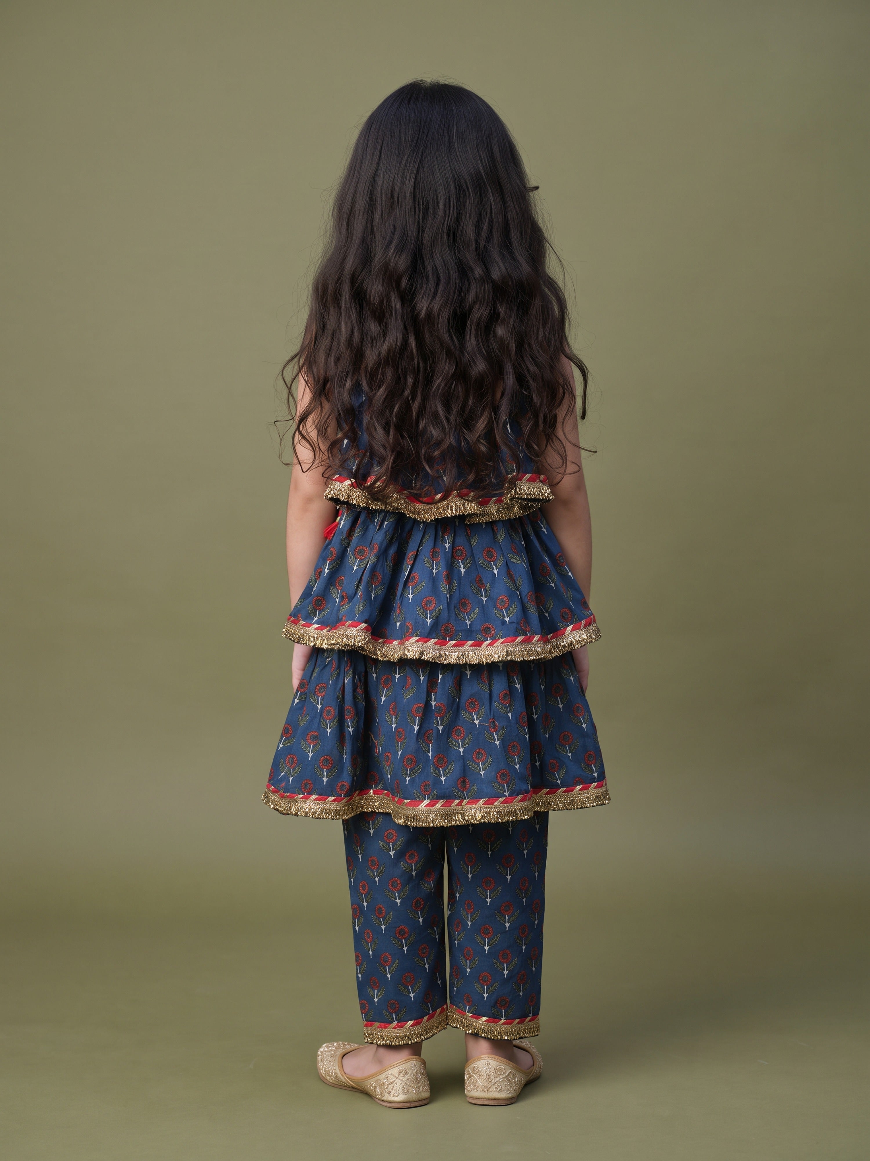 Nysa SunFlower Peplum Set