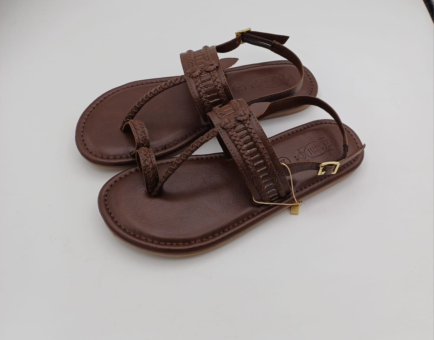 Brown Kolahpuri Slipper For Boys