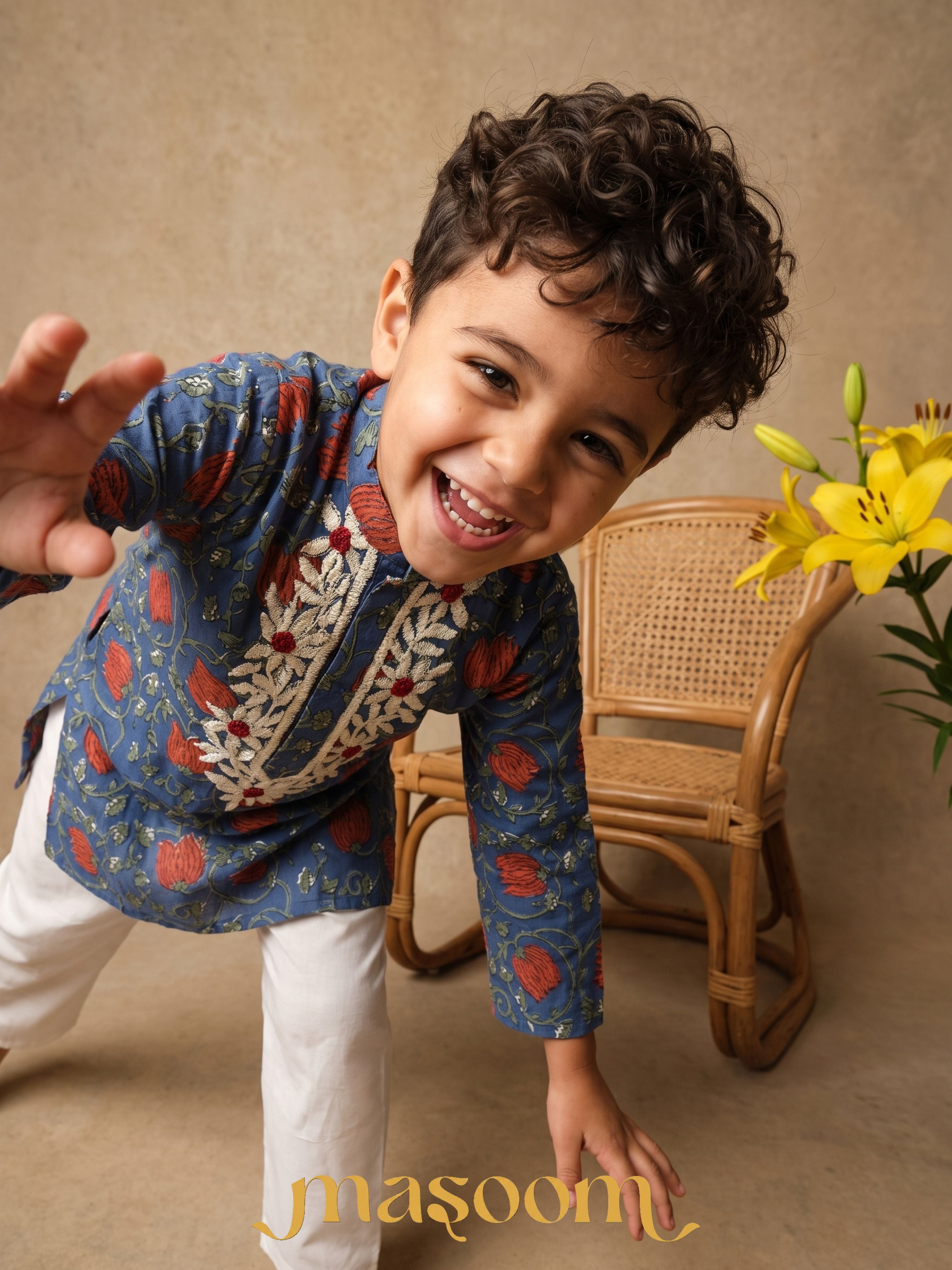 Arjun Lotus Kurta Pyjama