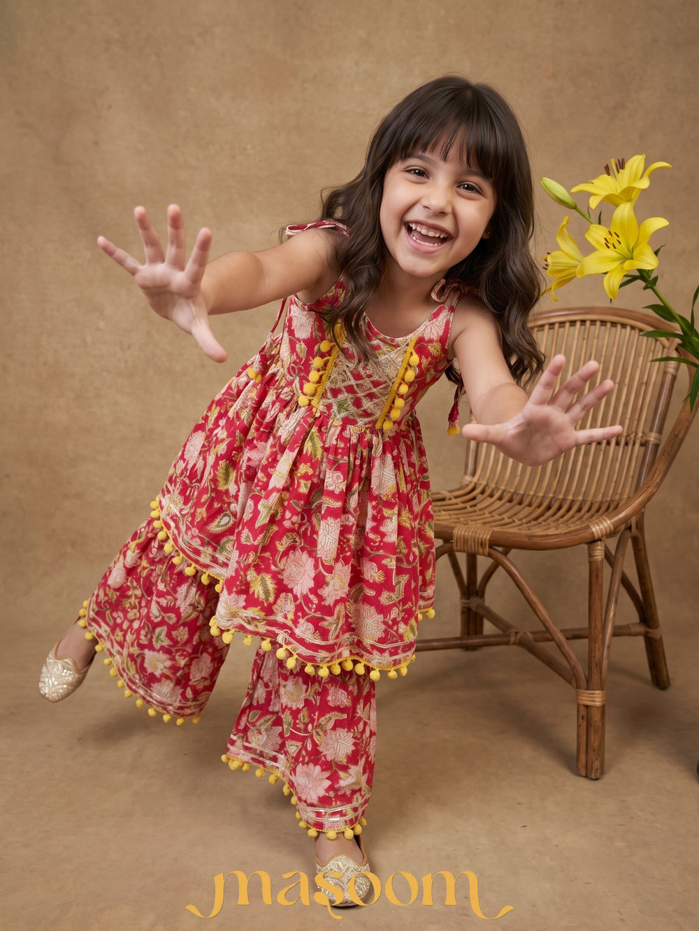Reya Floral Printed Peplum Set