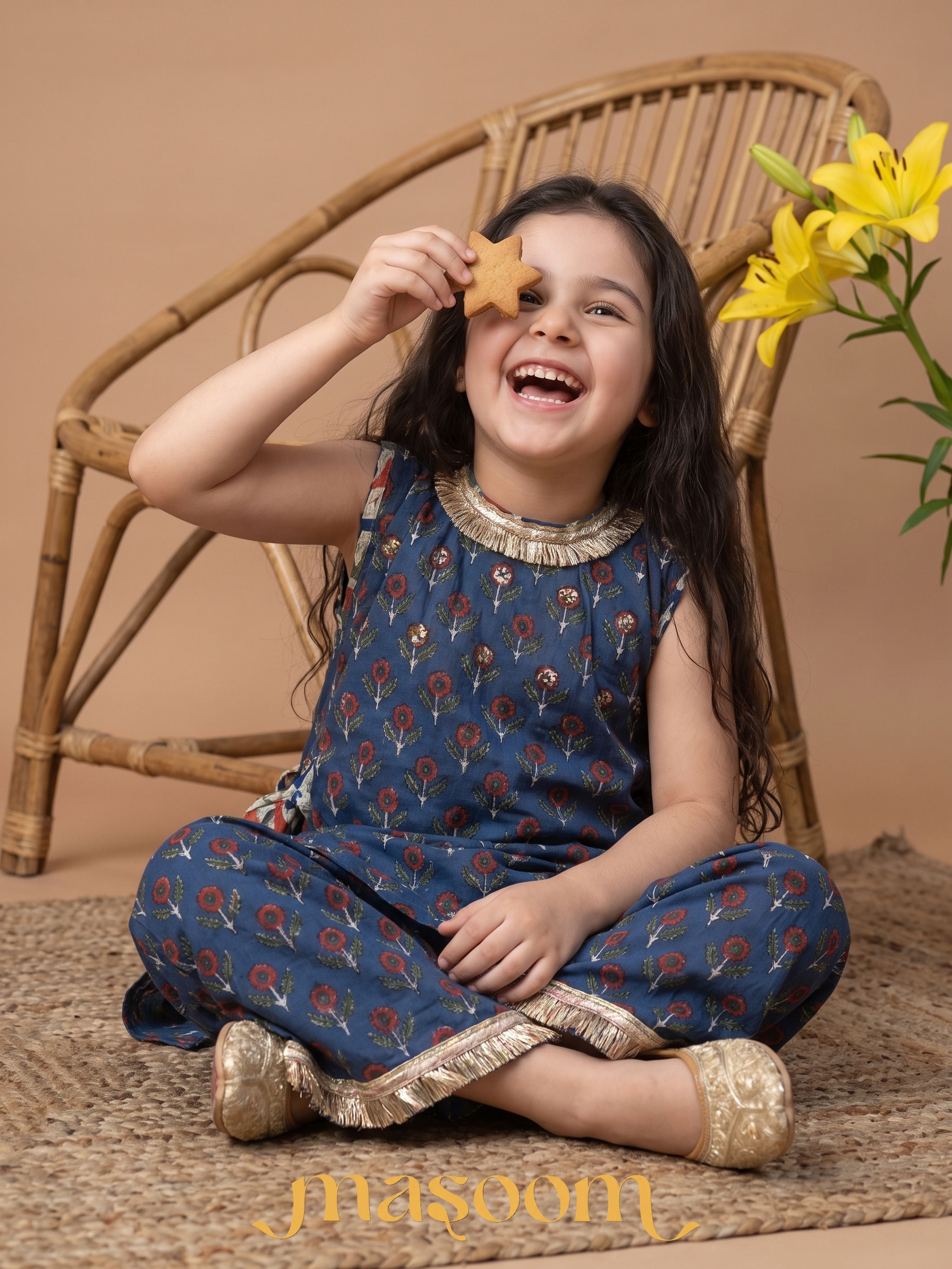 Myra Sunflower Kurta Flare Pant