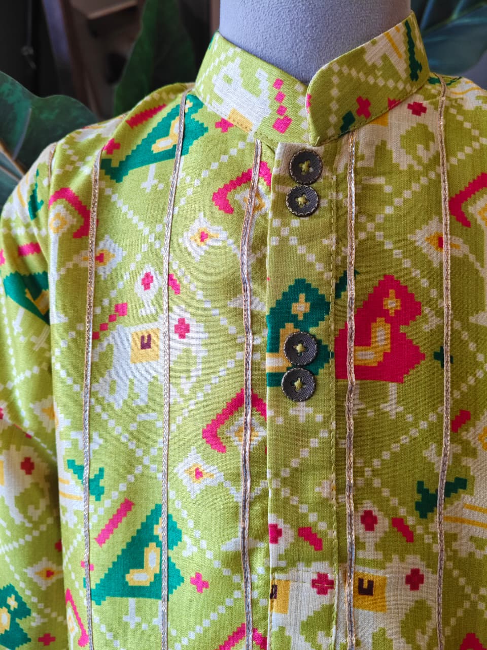Patola Gota Kurta Set for 2,4,7 Years Old