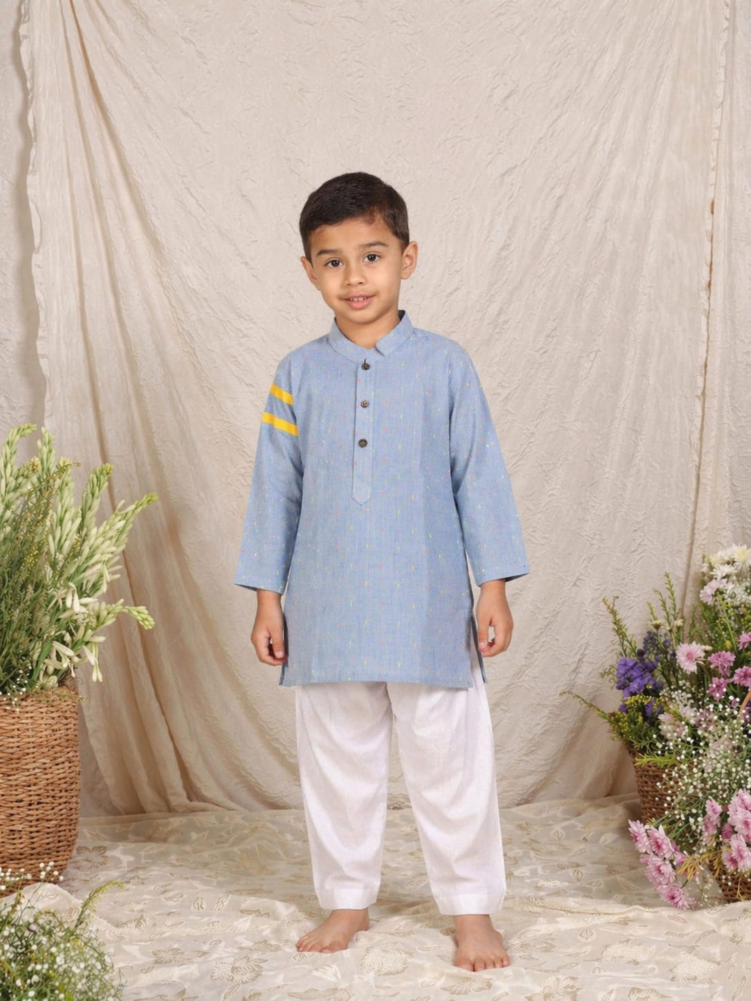 Blue Kurta and Pyjama for 1 Years Old